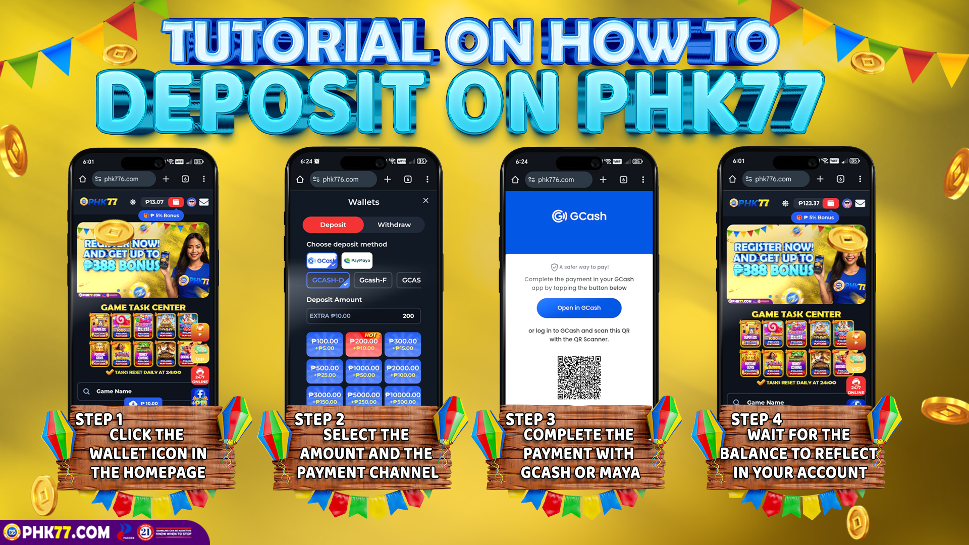 DEPOSIT TUTORIAL phk77-deposit-tutorial